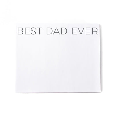 large custom note pad stationery with text Best Dad Ever for memorable gift