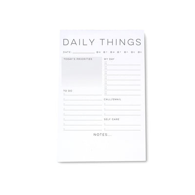 Medium notepad with daily planner for organization and aesthetic